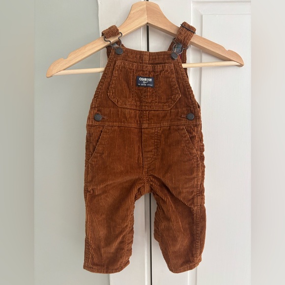 OshKosh B'gosh Baby - Brown Corduroy Overalls - Picture 1 of 4